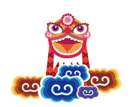 彩色祥云元素