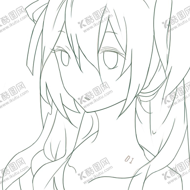 编号：79652010020401344975【酷图网】源文件下载-临摹美少女