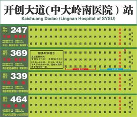 公交牌开创大道医院