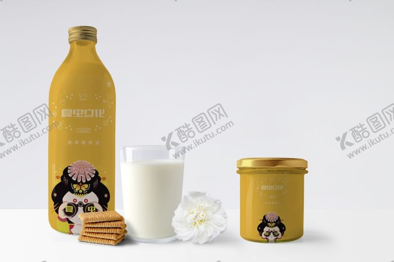 编号：33379809241952003157【酷图网】源文件下载-酸奶盒样机