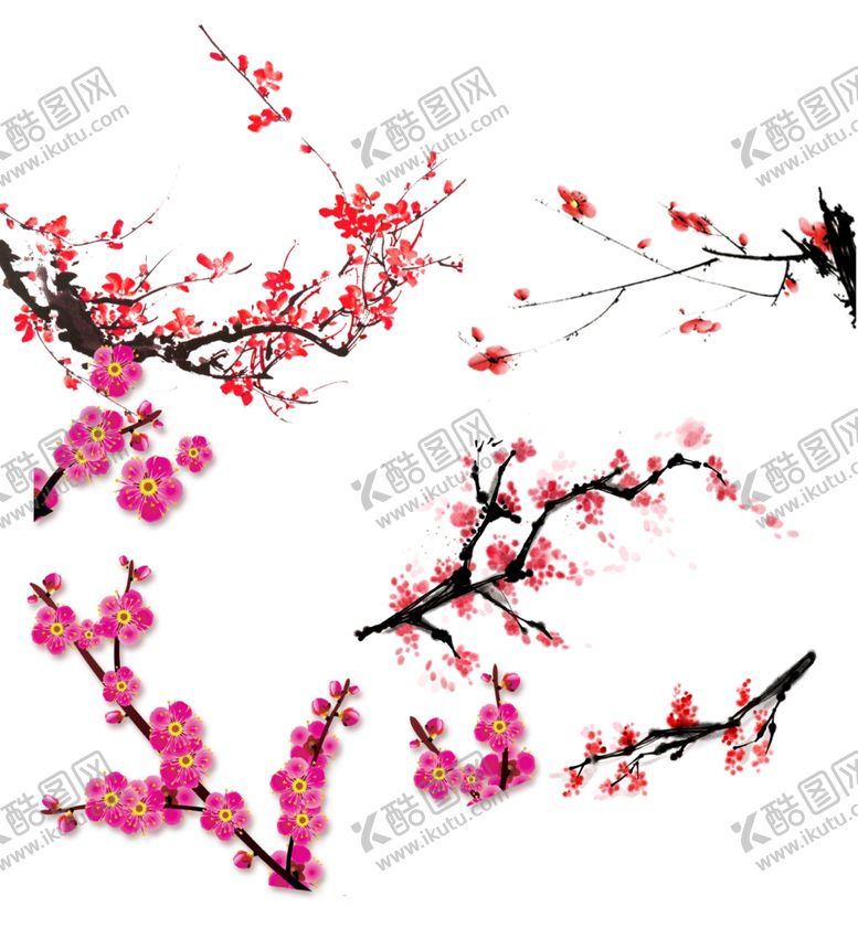 编号：36624302050011156042【酷图网】源文件下载-梅花素材