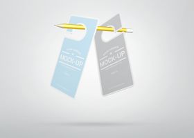 拉手吊牌效果图样机