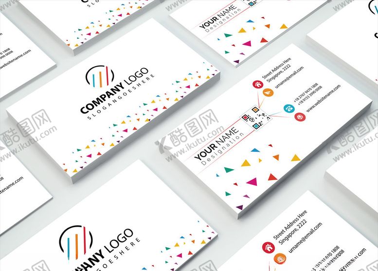 编号：44806309250723322974【酷图网】源文件下载-矢量名片模板