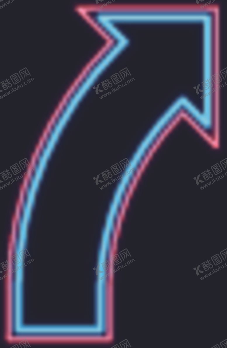 编号：55705307021049135216【酷图网】源文件下载-霓虹灯箭头