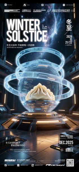 冬至节气饺子酒吧科幻