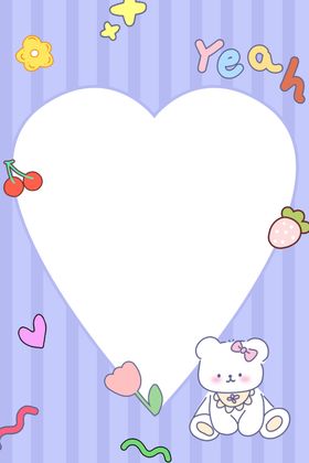 抽象可爱儿童感边框