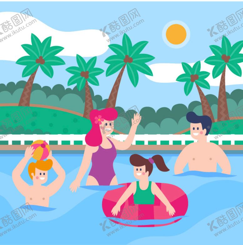 编号：50347909131329010356【酷图网】源文件下载-游泳人物