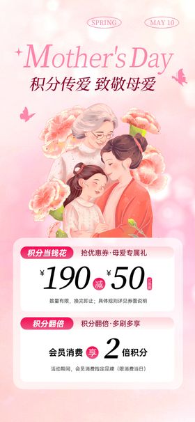 母亲节促销海报
