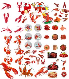 小龙虾素材