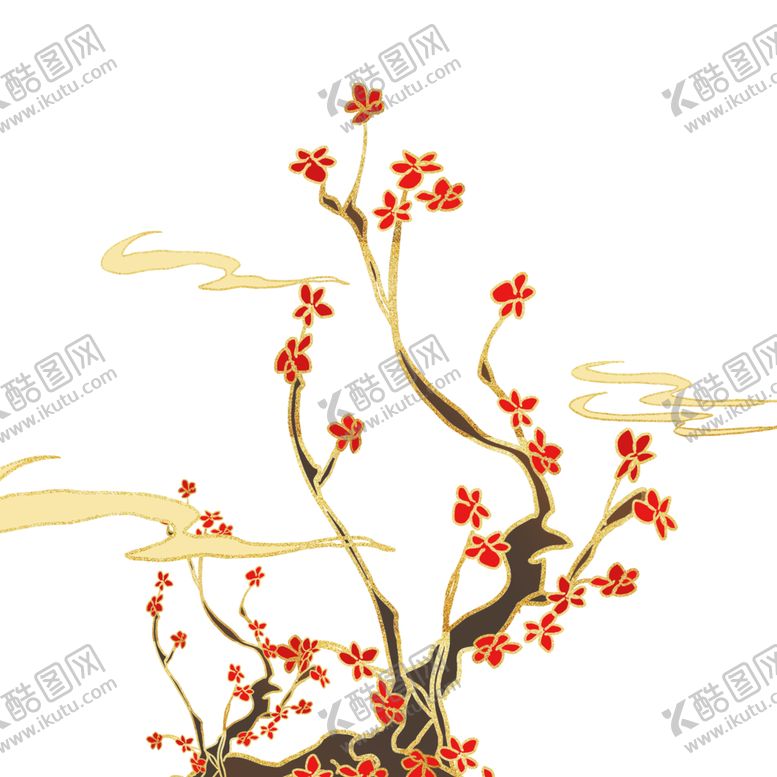 编号：55195401201414105780【酷图网】源文件下载- 梅花插画海报图片 