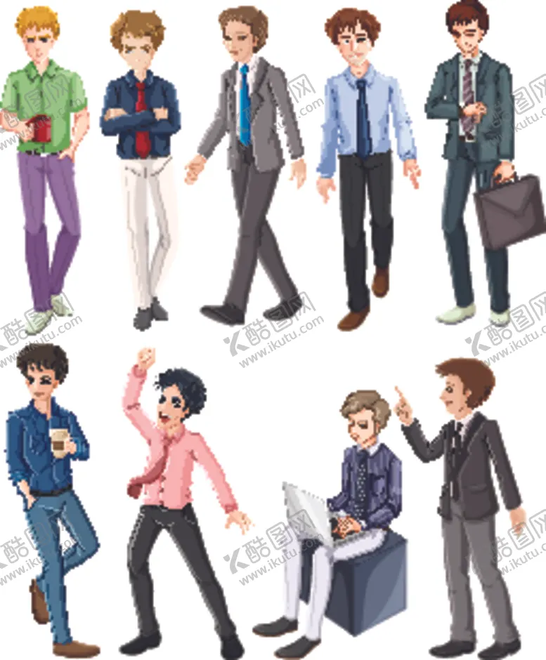 编号：15362707021917359238【酷图网】源文件下载-职业人物插画