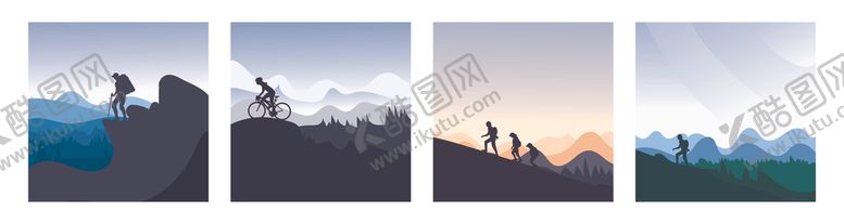编号：21322804150036089117【酷图网】源文件下载-登山插图