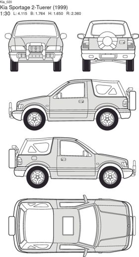 手绘家用轿车