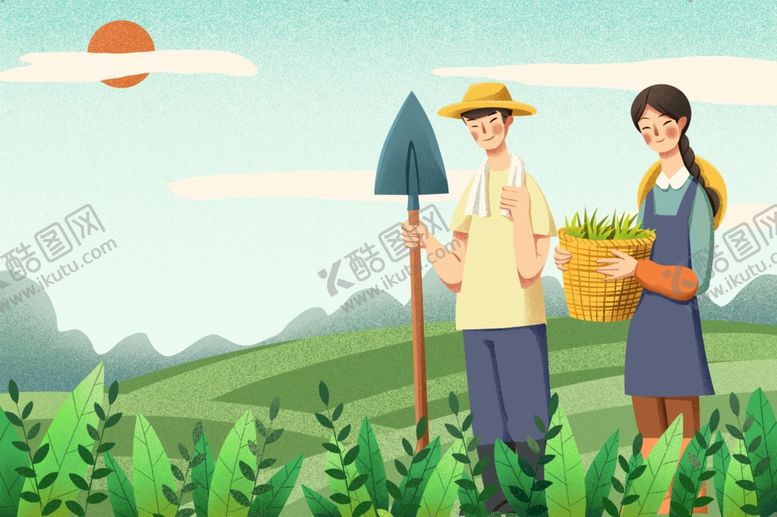编号：41561806260347191526【酷图网】源文件下载-劳作卡通人物图片