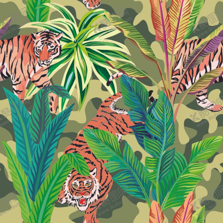 编号：85844210081614566391【酷图网】源文件下载-丛林花纹
