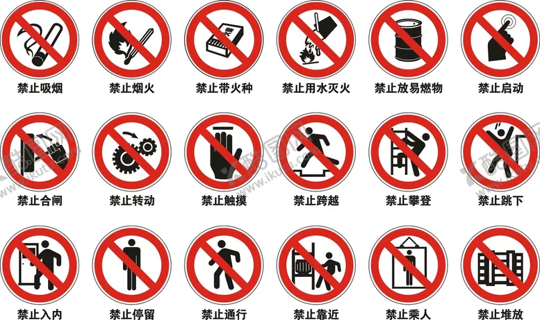 编号：37154512210253201144【酷图网】源文件下载-国家严禁禁止标识矢量图标