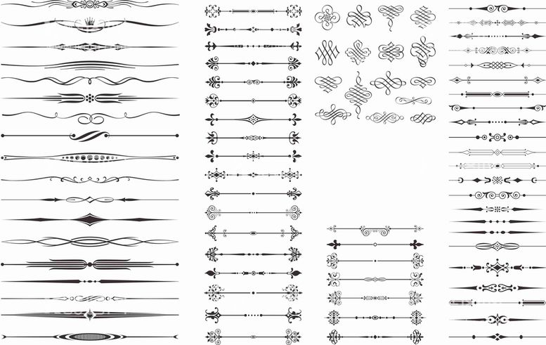 编号：25981112160126136903【酷图网】源文件下载-中式欧式分割线图片