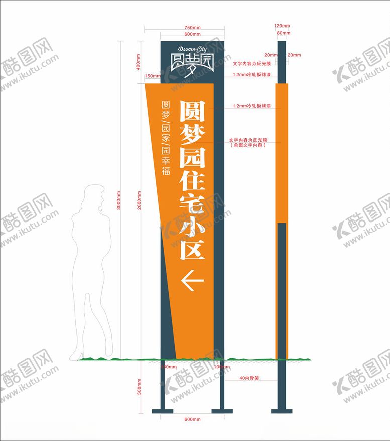 编号：78584309261248594474【酷图网】源文件下载-小区立牌