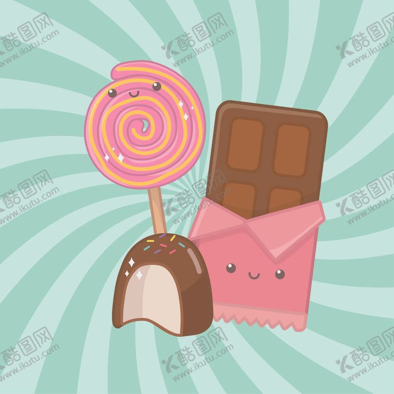 编号：47329909280452159886【酷图网】源文件下载-小清新点心卡通图案