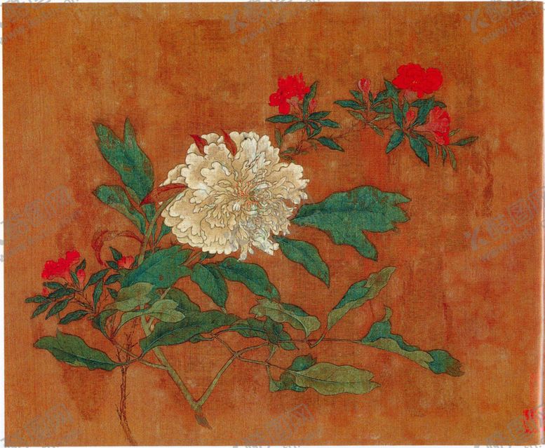 编号：73132207061123531881【酷图网】源文件下载-黄居寀花卉写生绘画