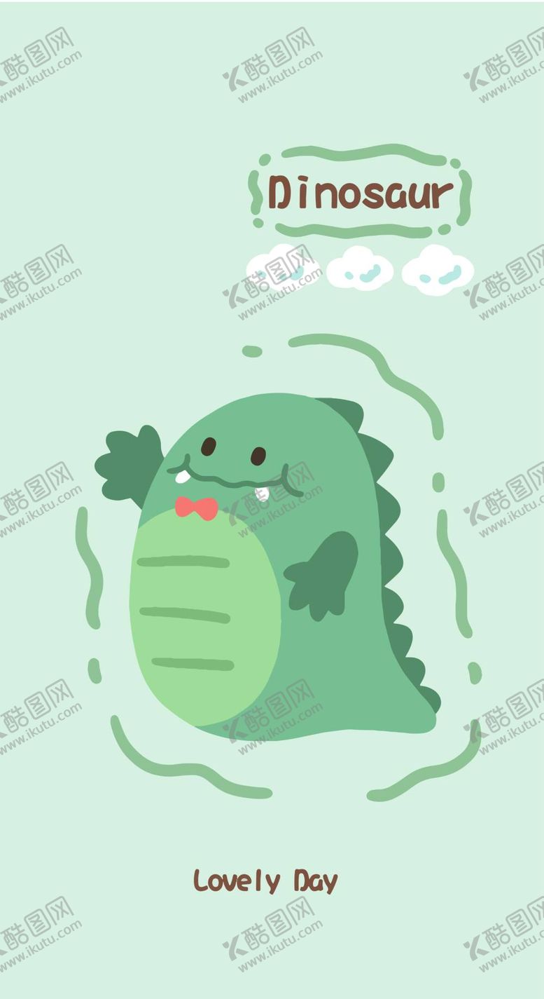 编号：08431510032054384079【酷图网】源文件下载-卡通小恐龙