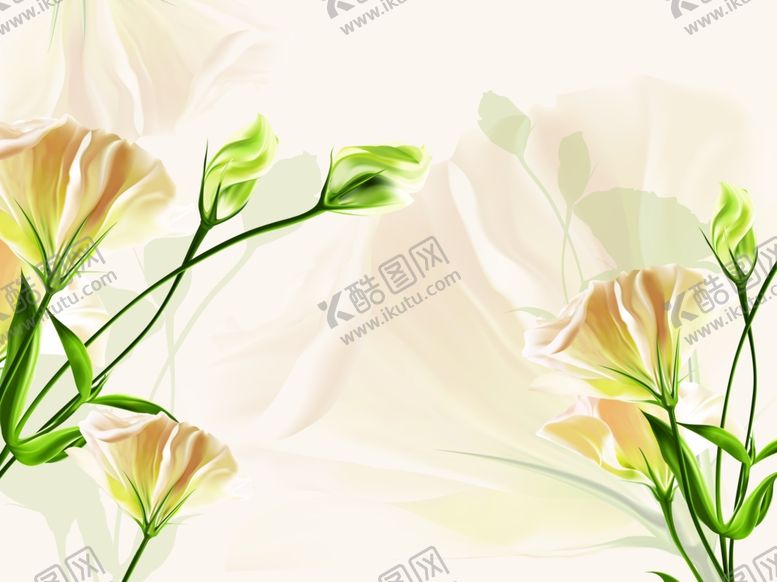 编号：52392509290306416973【酷图网】源文件下载-郁金香背景墙