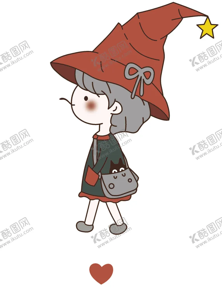 编号：18783407020715232555【酷图网】源文件下载-魔女帽子蝴蝶结猫