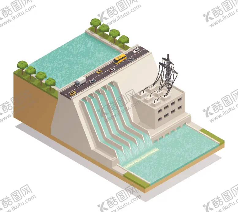 编号：97997003010421338627【酷图网】源文件下载-水坝矢量
