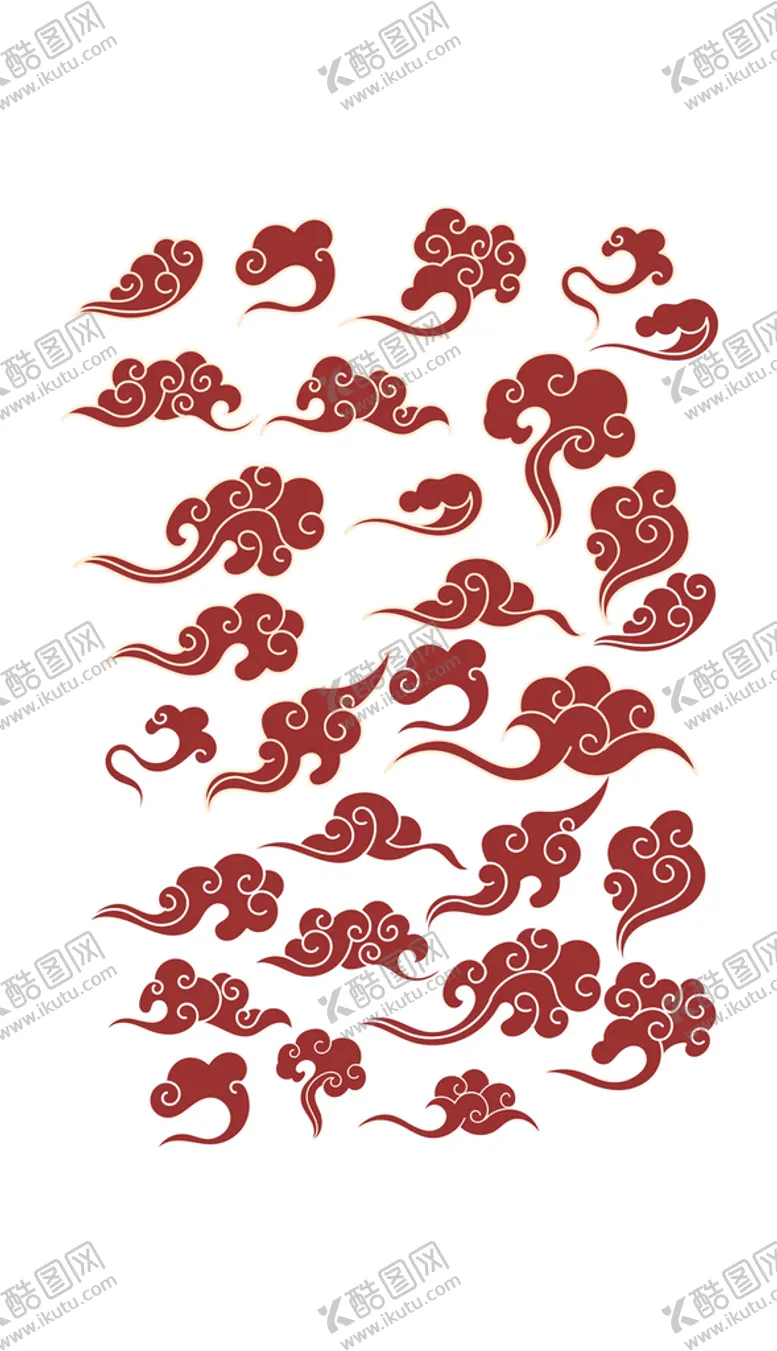 编号：82179309201947438627【酷图网】源文件下载-中国风传统祥云纹图案