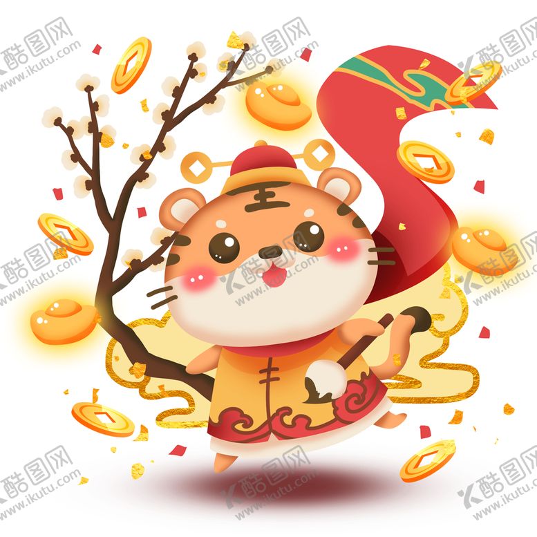 编号：92791010270930428426【酷图网】源文件下载-虎年卡通形象