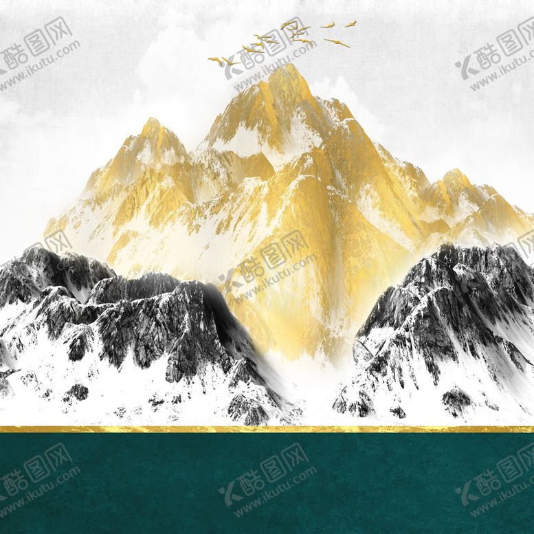 编号：60573810082323147834【酷图网】源文件下载-金色山峰 