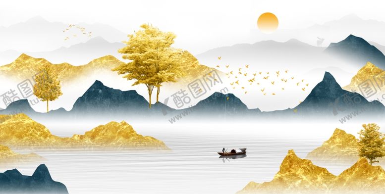 编号：84046501251854022237【酷图网】源文件下载-水墨山水