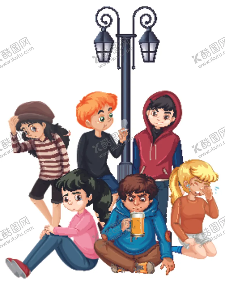 编号：71420806270944368192【酷图网】源文件下载-卡通青少年