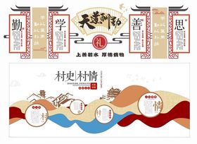 校园学校走廊制度宣传文化墙