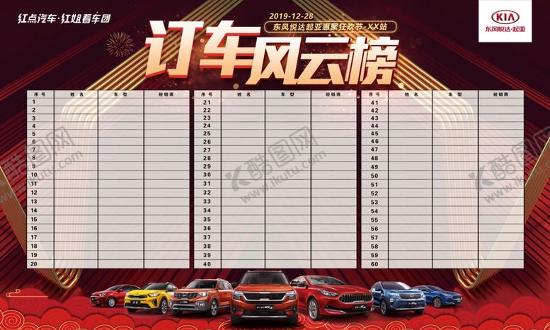 编号：97235010020316299751【酷图网】源文件下载-订车风云榜