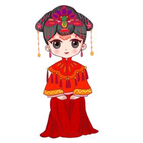 人物少女卡通背景海报素材