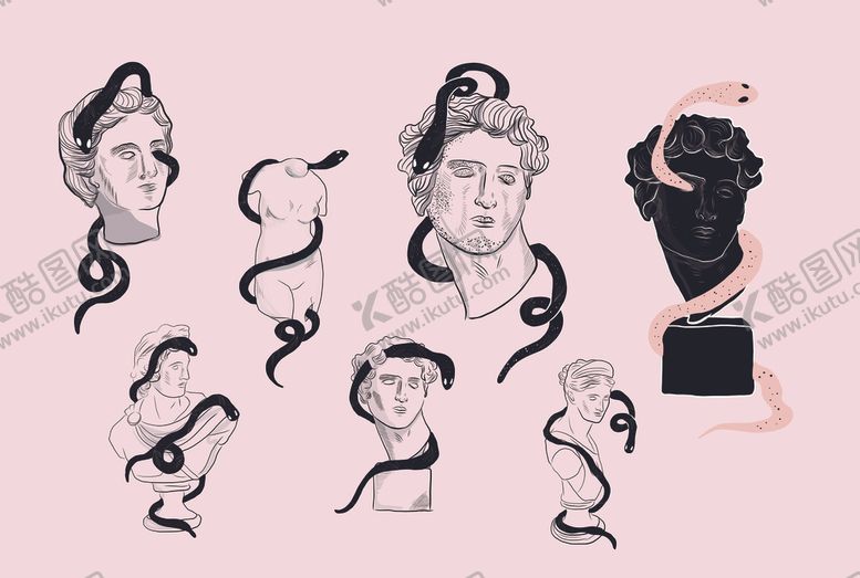 编号：59592009221841397484【酷图网】源文件下载-石膏像