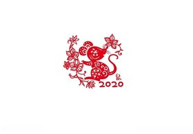 生肖鼠2020剪纸鼠年吉祥