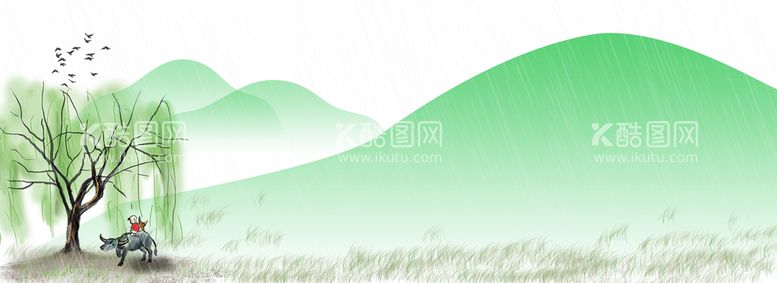 编号：44033011110050008470【酷图网】源文件下载- 青山柳树背景