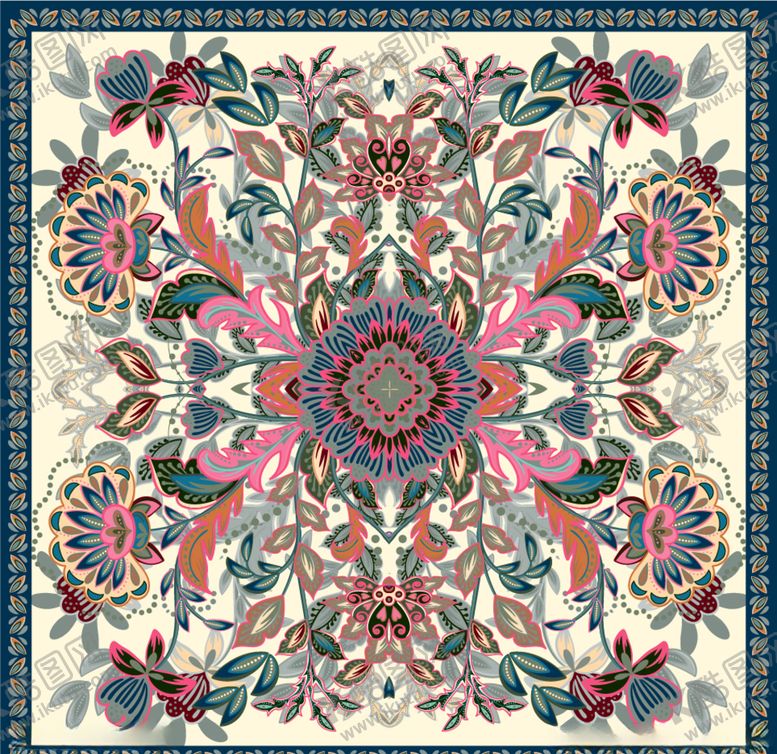 编号：37047610071813117844【酷图网】源文件下载-丝巾图案