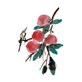 水墨插画素材