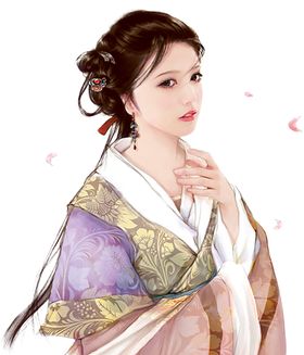 古装帅哥美女插画图片手绘二次元国潮