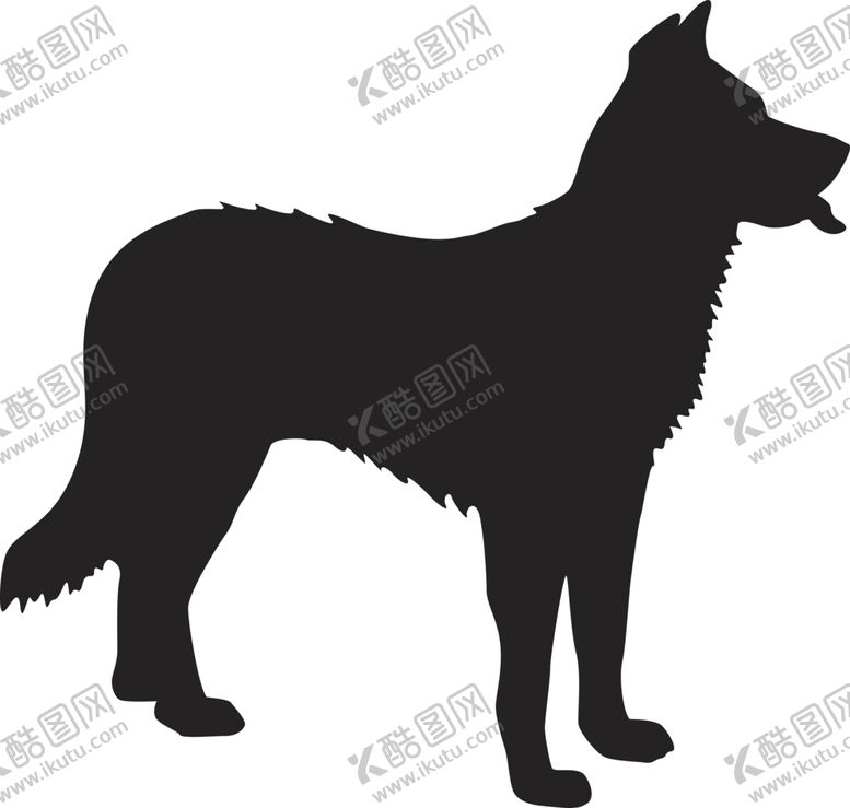 编号：57525304201447535787【酷图网】源文件下载-狗剪影