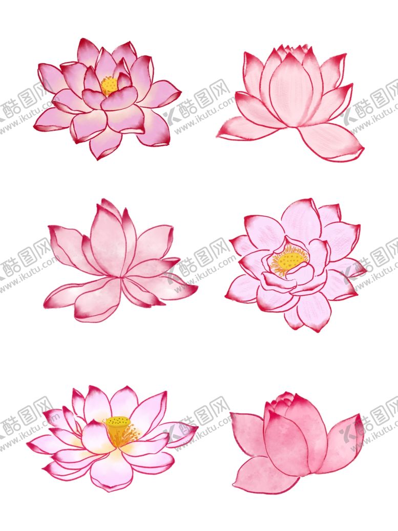 编号：60825106242325368698【酷图网】源文件下载-水彩荷花