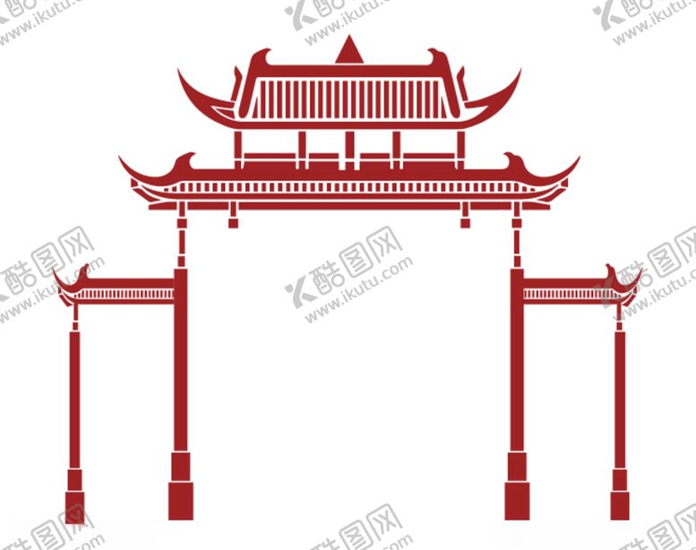 编号：96744105151210587975【酷图网】源文件下载-古建筑矢量图