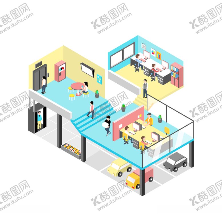 编号：64986609190412438527【酷图网】源文件下载-卡通办公