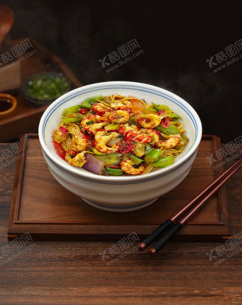 编号：10152305240420028744【酷图网】源文件下载-小龙虾拌面活虾现剥