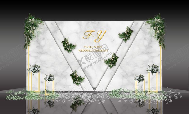 编号：26048410301205378392【酷图网】源文件下载-大理石婚礼迎宾区