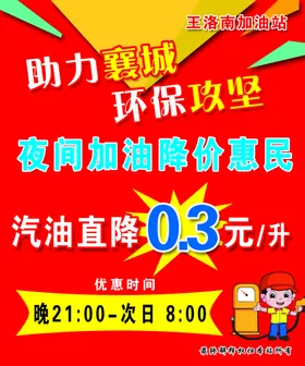 加油站海报