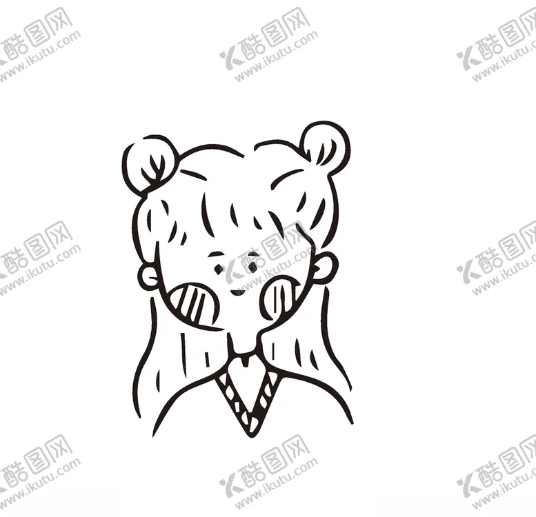编号：12049504190408406924【酷图网】源文件下载-卡通女孩
